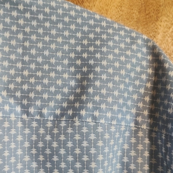 Van Heusen Studio Mens Slim Fit Wrinkle Free Shirt Light Blue White 17-17½ 34/35 - Picture 9 of 12